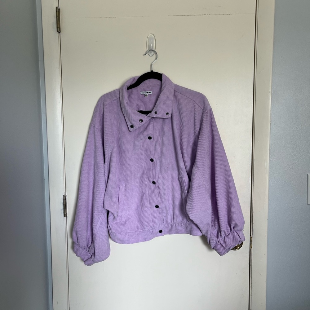 Women's Oversized Purple Jacket